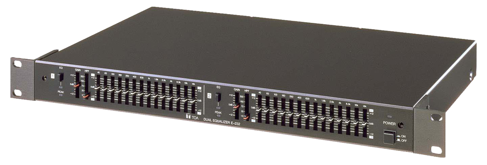 E-232 2-Channel 2/3 Octave Graphic Equalizer