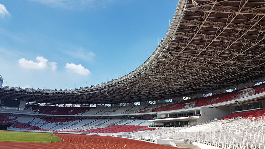 Newly refurbished Indonesia, Gelora Bung Karno (GBK) Stadium installed with TOA sound systems